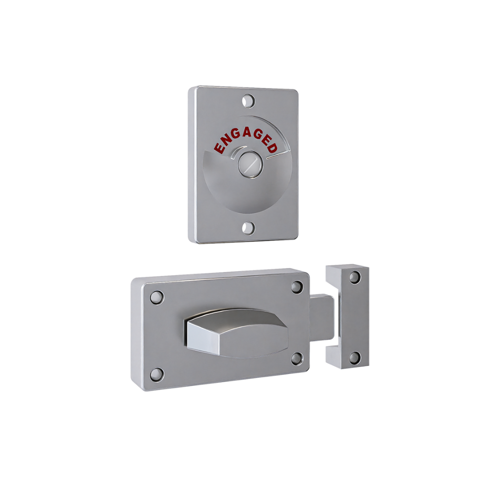 100 Lock & Indicator Set in Satin Chrome Plate - 100_LOCK_SCP