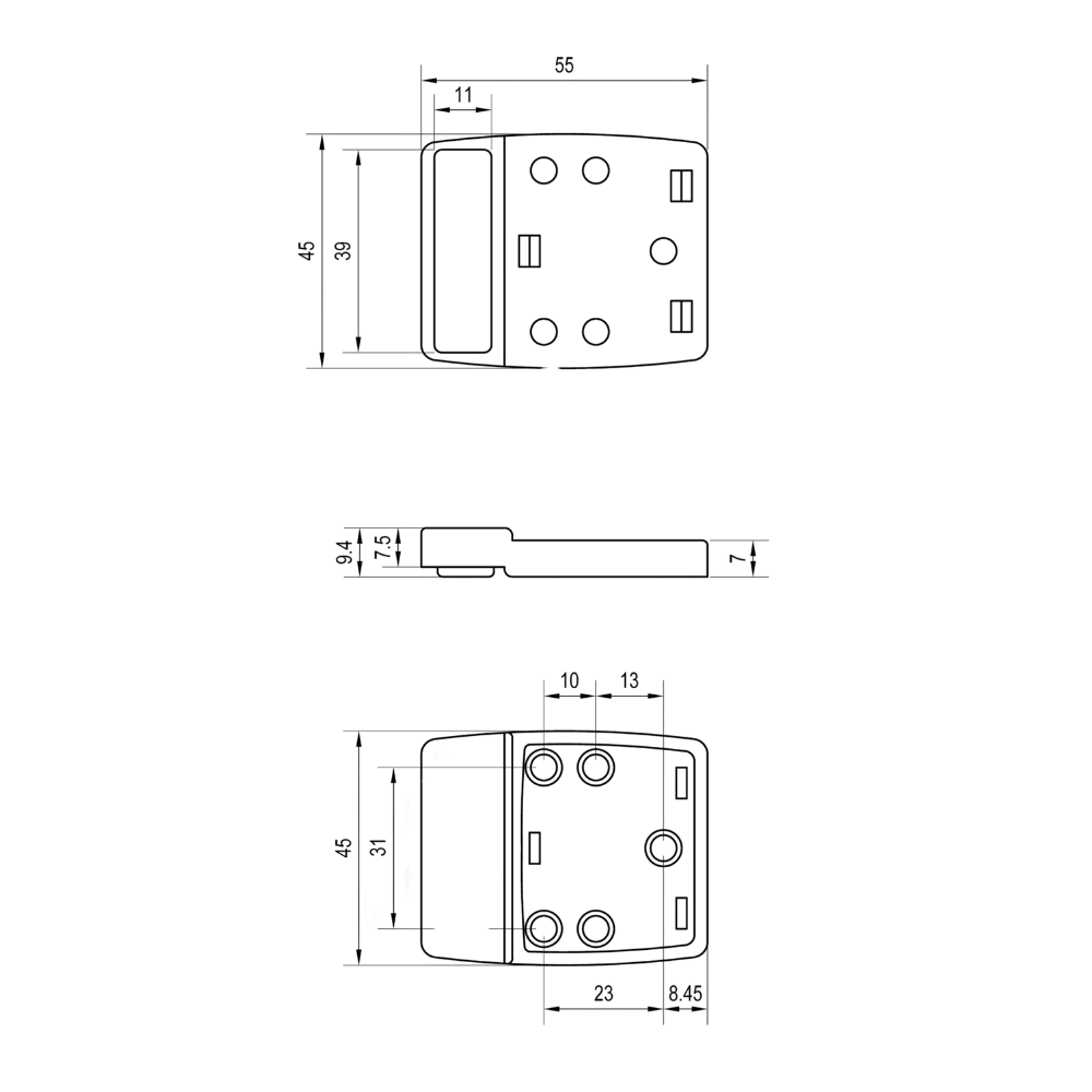 Moda Door Bumper in Designer Black - MODA_BUMPMKII_DESIGNER