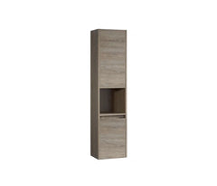 Fingerpull Wall Hung Tallboy & Storage Cabinet - 350x300x1500mm - Various Colours