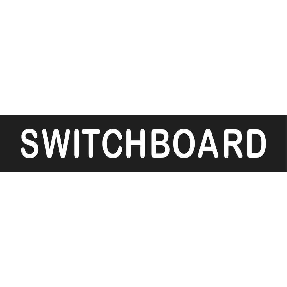 Switchboard Sign in Designer Black Vinyl - MLS16423_BLK