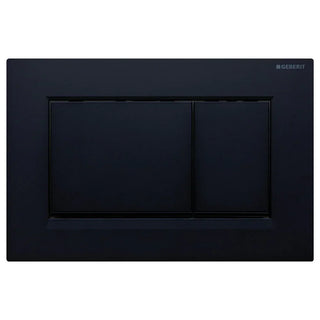 Square Button Flush Plate for Geberit In-Wall Cistern Toilet - Black