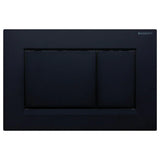 Square Button Flush Plate for Geberit In-Wall Cistern Toilet - Black