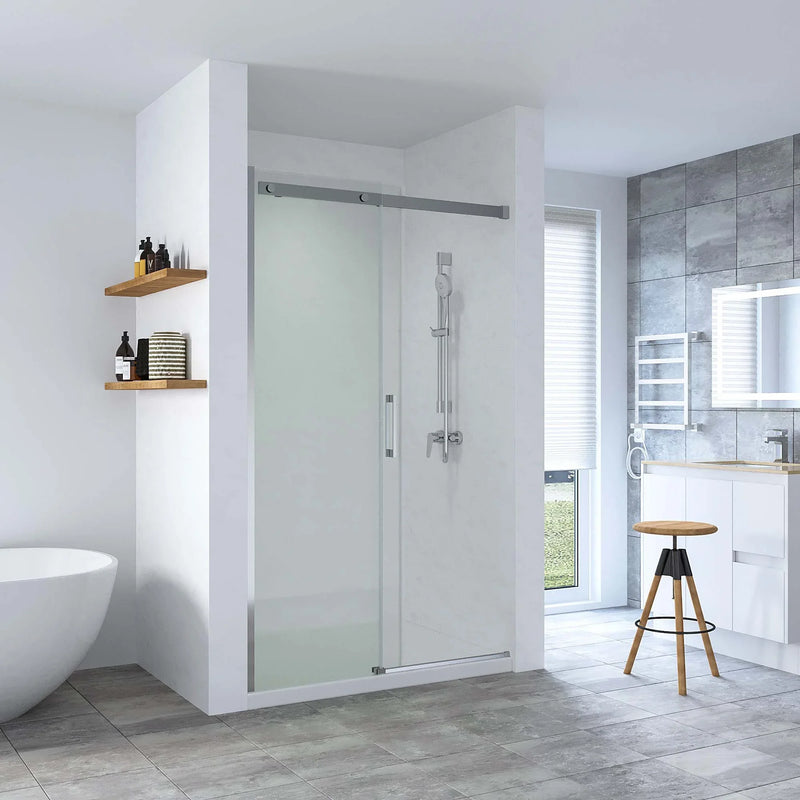 SS20 8mm Wall-to-Wall Sliding Shower Screen – 1130–1750mm, 2000mm High, Various Colours