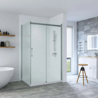 SS20 Sliding Shower Screen (Front + Return) - Various Colours & Sizes