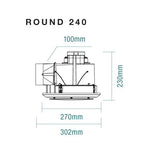 Round Bathroom Exhaust Fan - Various Sizes