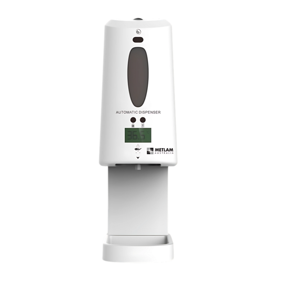 Automatic Sanitiser Dispenser with Temperature Reader in White - ML_970ST_WHT