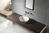 Indigo Above Counter Ceramic Basin 405x330mm - Gloss White