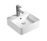 Whisper Gloss White Above Counter Ceramic Basin 380x380mm