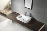 Glacial Gloss White Above Counter Ceramic Basin 510x360mm