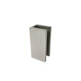 SS33 Semi Frameless Wall to Wall Hinged Door Shower Screen - Various Colours & Sizes