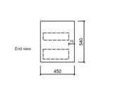 BV10WH Dark Oak Fingerpull Wall Hung Vanity - 600 / 750 / 900 / 1200 / 1500S / 1500D / 1800mm