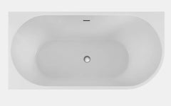 Winsor Left Hand Corner Freestanding Bath with Overflow 1500mm - Gloss White