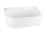 Winsor Right Hand Corner Freestanding Bath with Overflow 1500mm - Gloss White