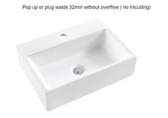 BV66WH Compact Fingerpull Wall Hung Vanity 480x350mm - Various Colours