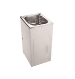 Laundry Trough & Cabinet 35L Stainless Steel/White - 450X550mm