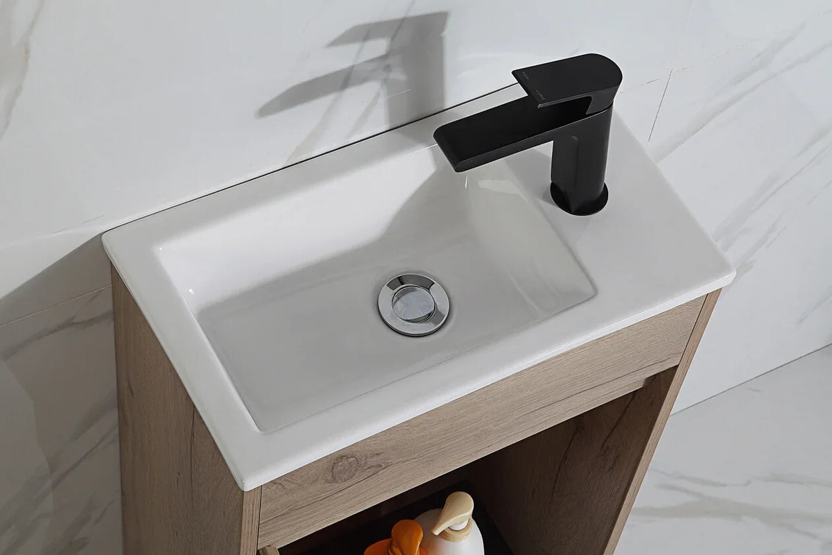 BV31WH Compact Wall Hung Wooden Vanity 465x260mm - Various Colours