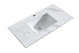 Sunny Ava Silica Free Stone Vanity Top with Undermount Basin - Various Sizes