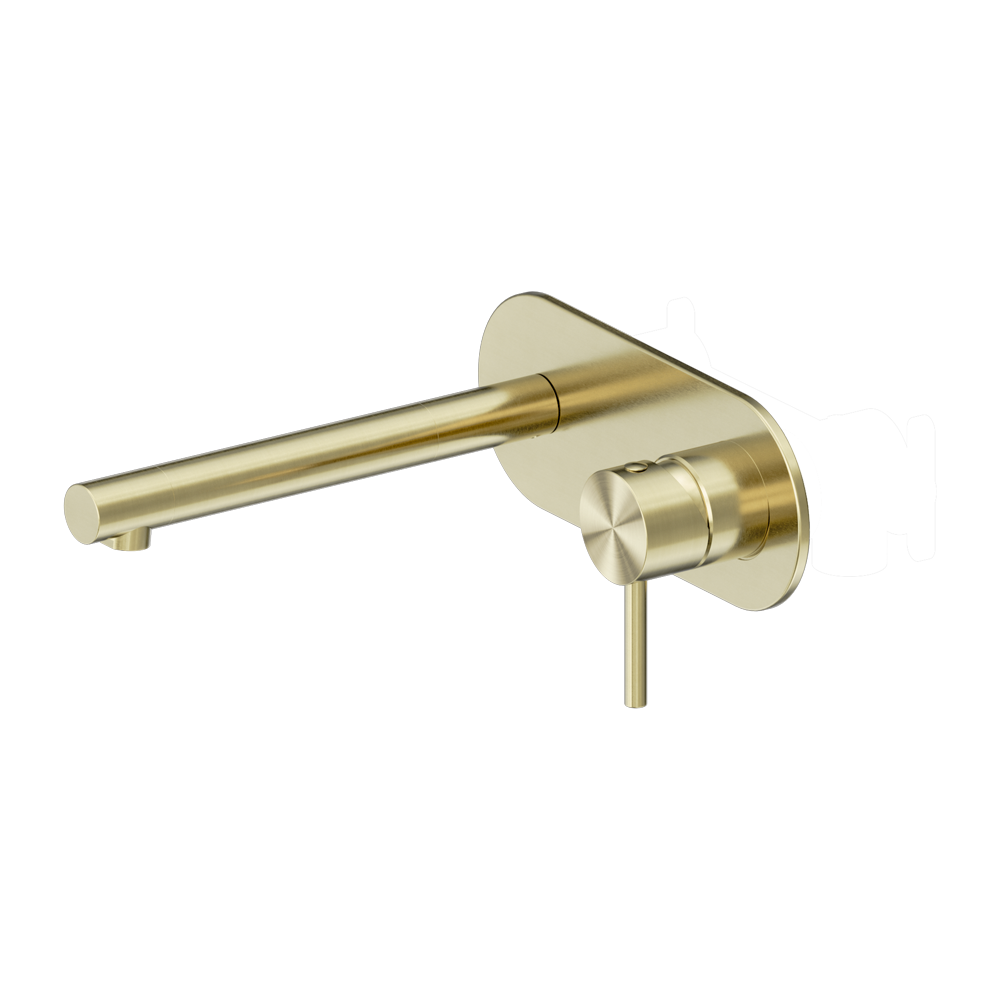 Nero Tapware WBM45 Dolce II Round Wall Basin/Bath Mixer Set w/ Spout - Various Colours
