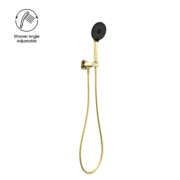 Nero Project Round Hand Shower On Holder - Various Colours