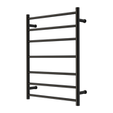 Nero Round Heated Towel Ladder (7 Bars) 600 x 800mm - Various Colours
