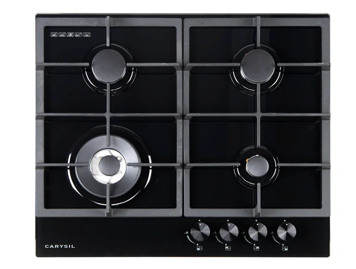 Carysil Built-In Stainless Steel 4 Burner Gas Hob - Various Colours
