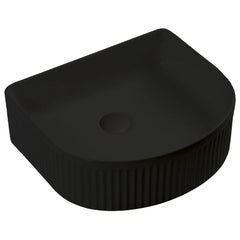 Lattice Fluted Above Counter Ceramic Basin 400x352mm - Various Colours