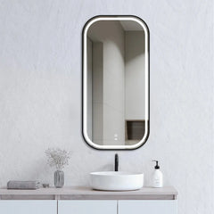 Soft Square LED Mirror Touchless 450x900mm - Frameless / Framed