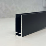 10mm Wall Channel (2100mm high) SS08/17 - Black