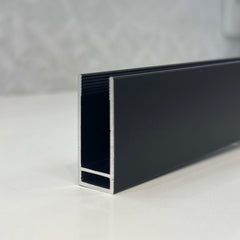 10mm Wall Channel (2100mm high) SS08/17 - Black