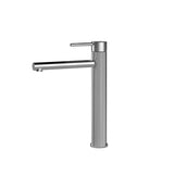 TBM41 Cross Hatched Round Tall Basin Mixer (Straight Spout) - Various Colours