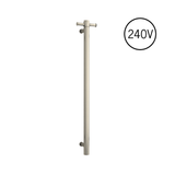 Thermogroup Brushed Nickel Vertical Heated Rail (VSH900HBN) - Stock Clearance