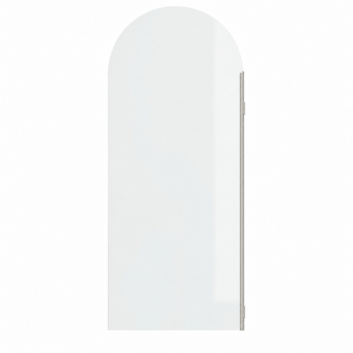 SS47 10mm Arch Walk-In Shower Screen with Wall Channel – 2100mm High, 900–1200mm, Various Colours