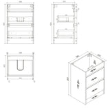 BV04 Natural Oak Freestanding Vanity - 600 / 750 / 900 / 1200 / 1500mm