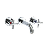 Wall Basin/Bath Set With Hot And Cold Handle - Various Colours