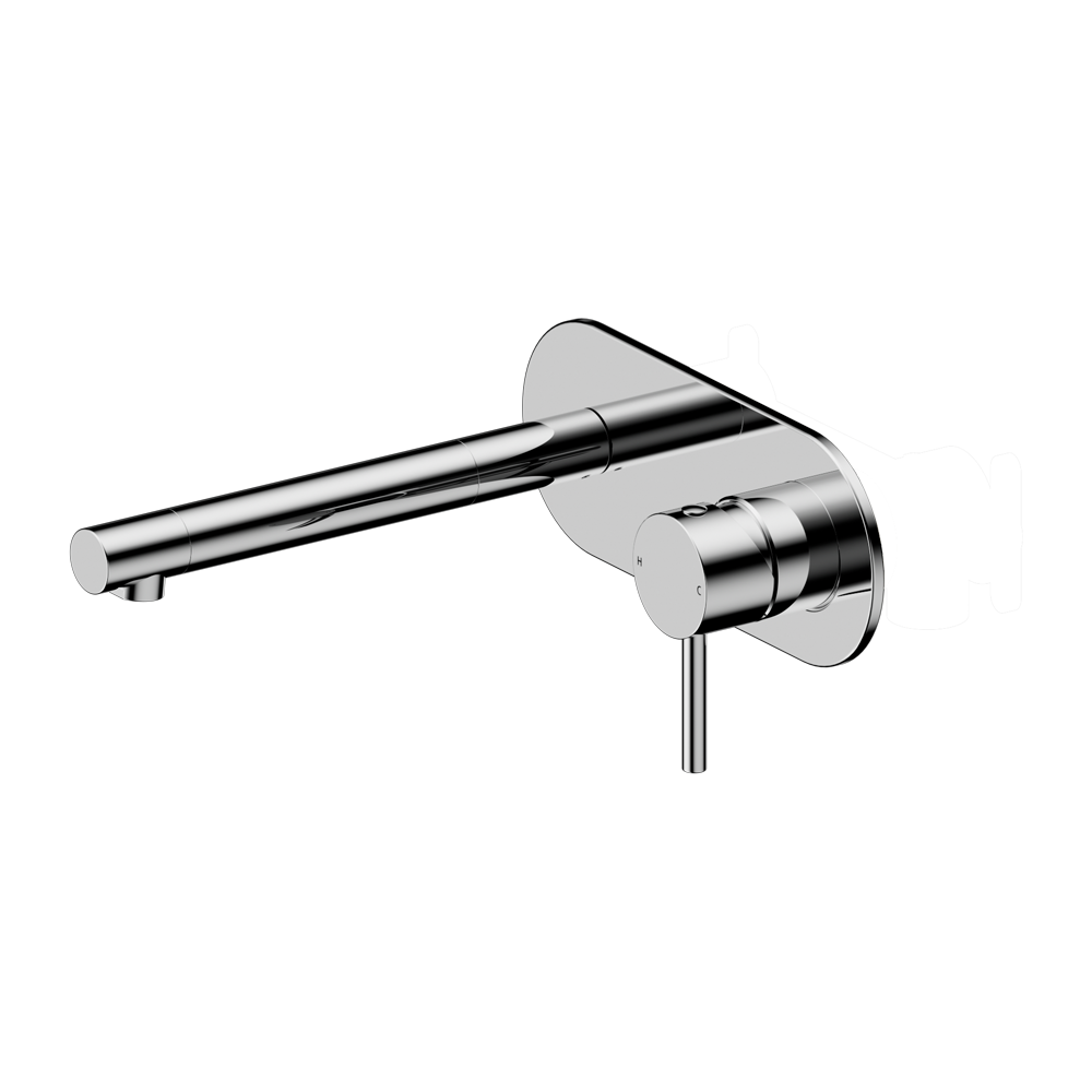 Nero Tapware WBM45 Dolce II Round Wall Basin/Bath Mixer Set w/ Spout - Various Colours