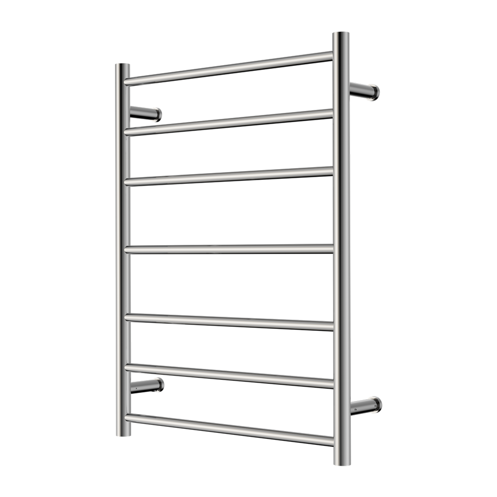 Nero Round Heated Towel Ladder (7 Bars) 600 x 800mm - Various Colours