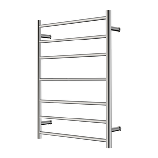 Nero Round Heated Towel Ladder (7 Bars) 600 x 800mm - Various Colours