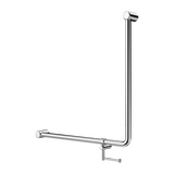 Mecca Care 90 Degree 750x750mm Grab Rail with toilet roll holder - Various Colours