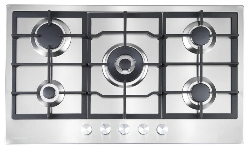 Carysil Built-In Stainless Steel Cooktop 90cm - Various Colours