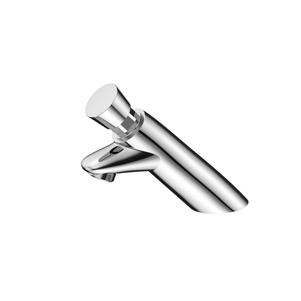Nero Lead Free Self Closing Timeflow Push Button Pillar Tap - Various Colours