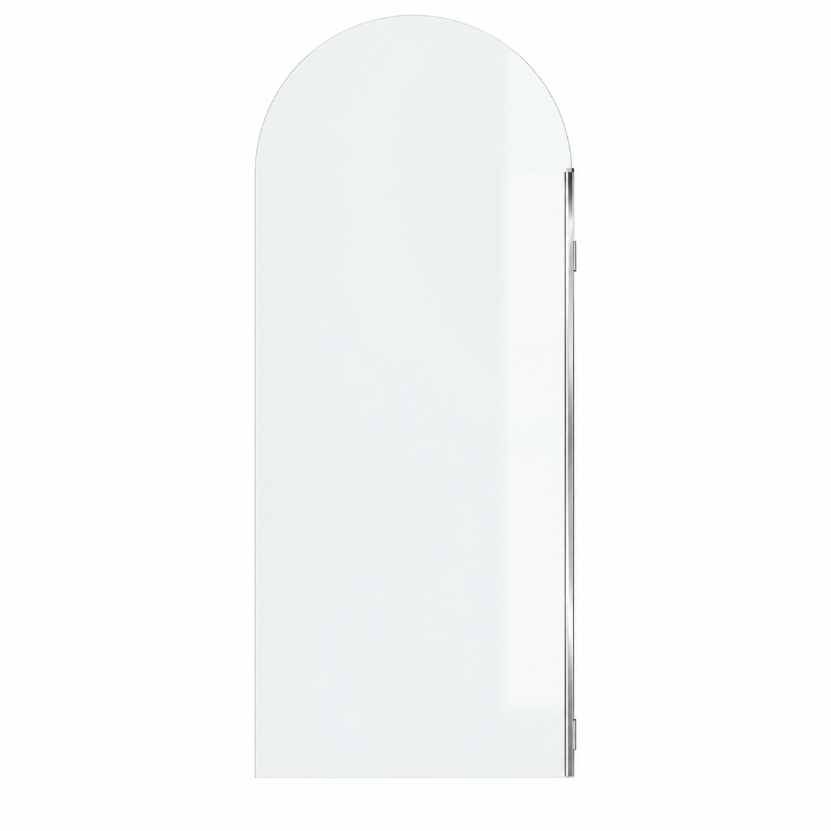 SS47 10mm Arch Walk-In Shower Screen with Wall Channel – 2100mm High, 900–1200mm, Various Colours