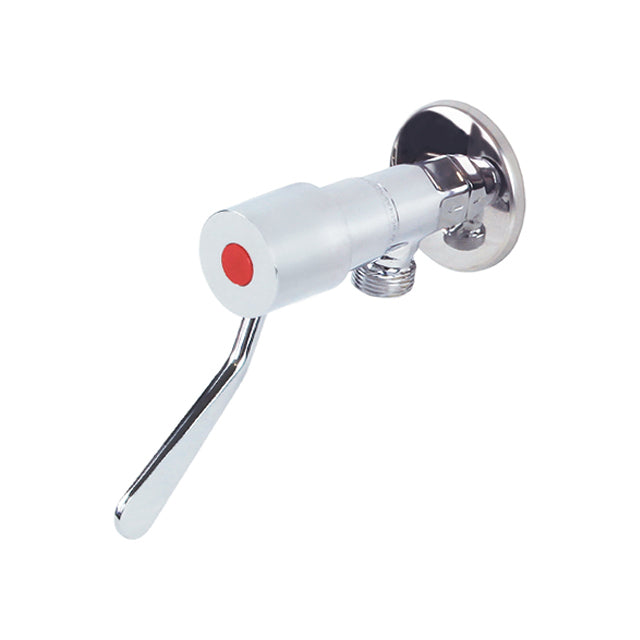 Gentec CLLF10050H Lead Free DZR Brass Wall Mounted 100mm Lever Cistern Tap w/ 15mm Male Outlet – Hot