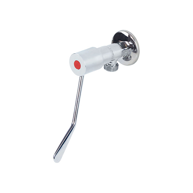 Gentec CLLF15045H Lead Free DZR Brass Wall Mounted 150mm Lever Washing Machine Tap w/ 20mm Male Outlet – Hot