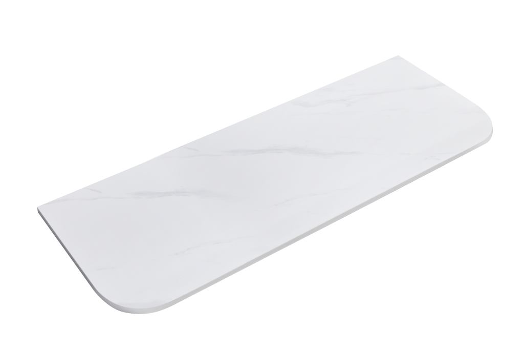Sunny Esme Silica Free Curved Stone Flat Vanity Top - Various Sizes