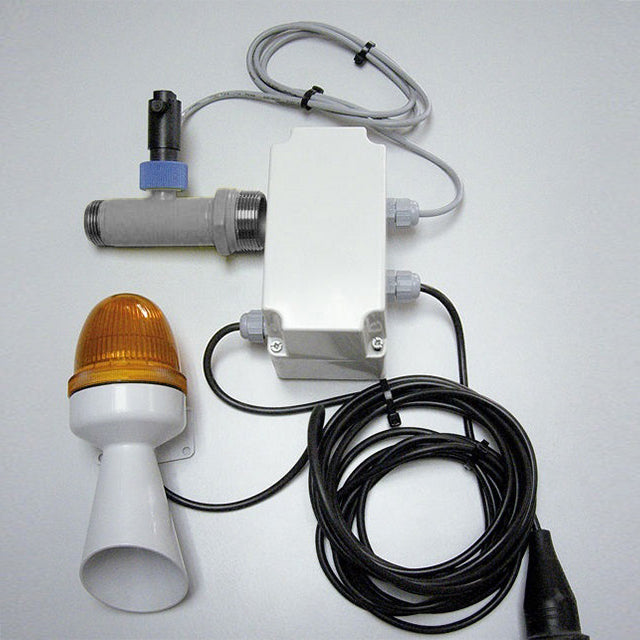 Gentec ECO5050 Plastic/ Stainless Steel Audio Visual Alarm to Emergency Eyewash/Safety Shower w/ Flashing Beacon and Flow Switch