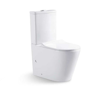Raised Height Back To Wall Tornado Flush Toilet Suite with Soft Close Seat - White (4 Star)