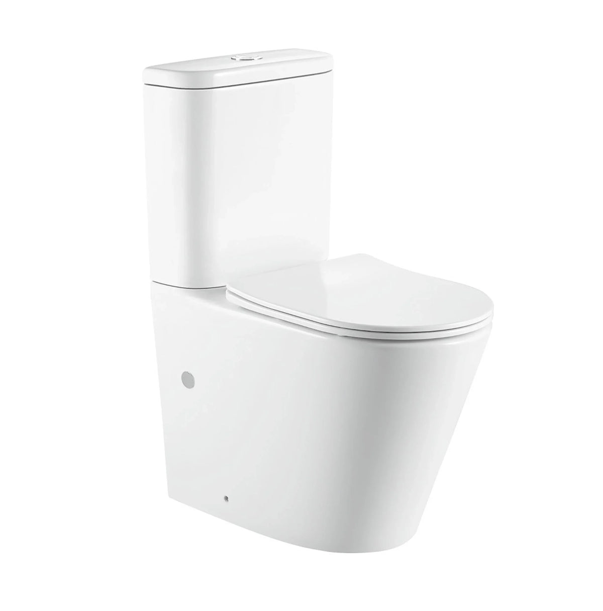 Raised Height Back To Wall Tornado Flush Toilet Suite with Soft Close Seat - White (4 Star)