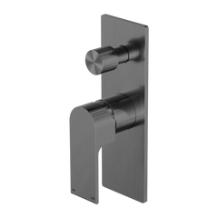 Bianca Shower / Bath Mixer with Diverter (Rectangle Backplate) - Various Colours