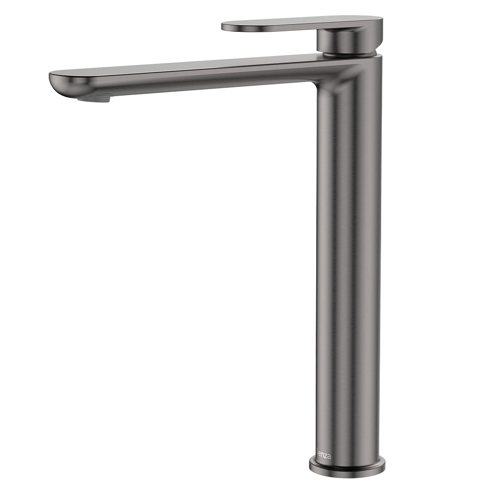 Cold Start Curved Handle Tall Basin Mixer - Various Colours