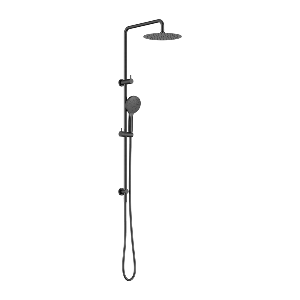 Nero Dolce II Round Dual Shower Rail - Various Colours